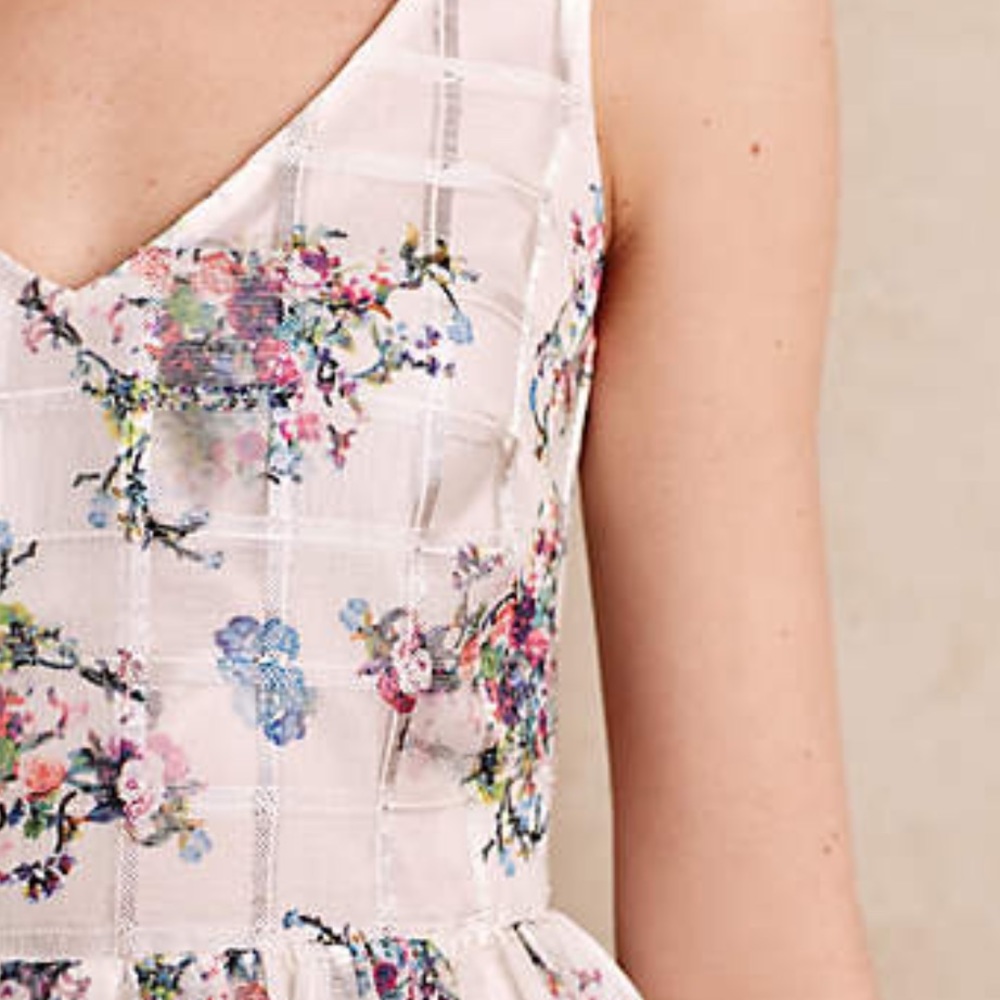 Anthropologie Peony Garden Dress